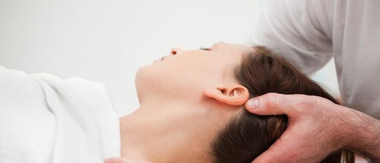 Patient with cervical osteochondrosis