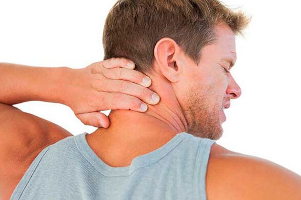 Neck pain in osteochondrosis